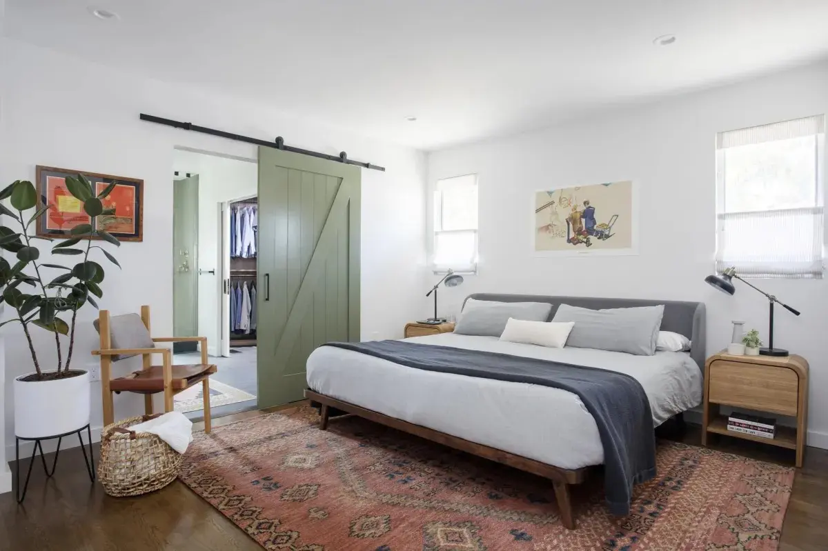Bedroom with king bed