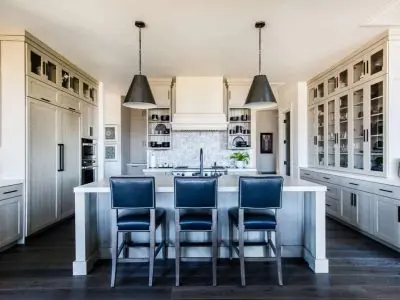 Kitchen with blue